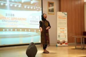 Myesha Shakila Harahap saat tampil dalam kategori Story Telling